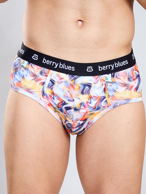men printed mid rise hipster brief - 22033987 - Very Small Image - 1