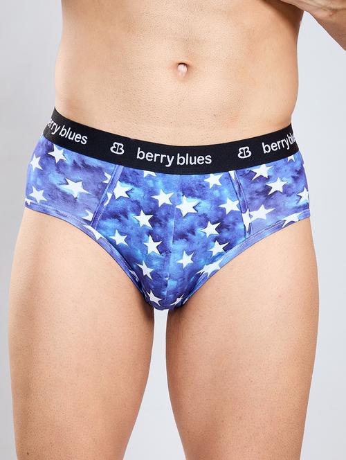 men printed mid rise hipster brief - 22033991 - Very Small Image - 1