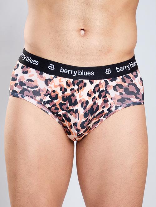 men printed mid rise hipster brief - 22033996 - Very Small Image - 1