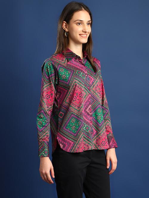 women collared long sleeve regular fit shirt - 22038745 - Very Small Image - 1