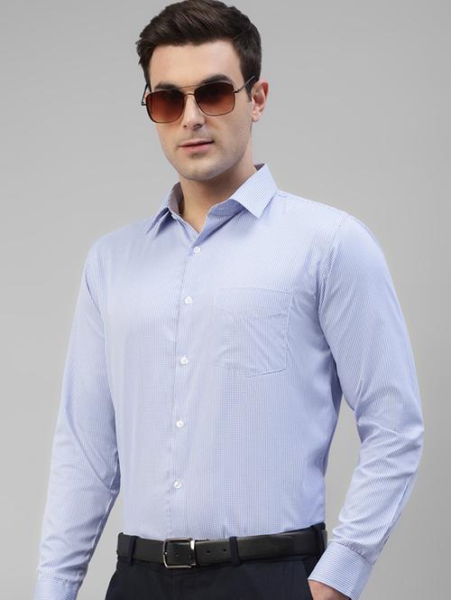 men checkered collared long sleeve shirt - 22039404 - Very Small Image - 1