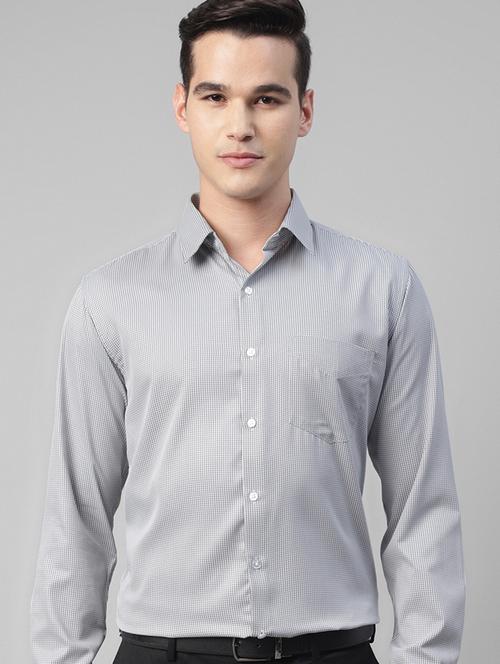 men checkered collared long sleeve shirt - 22039405 - Very Small Image - 1