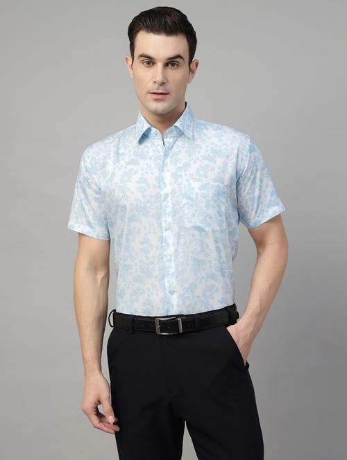 men printed collared long sleeve regular fit shirt - 22039479 - Very Small Image - 1
