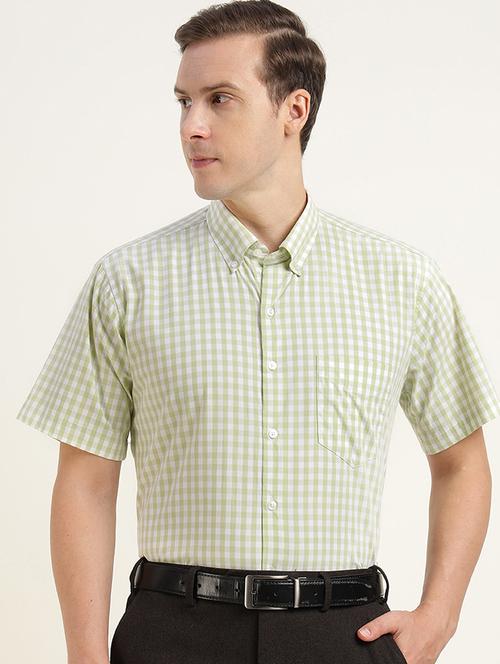 men collared short sleeve regular fit shirt - 22039720 - Very Small Image - 1