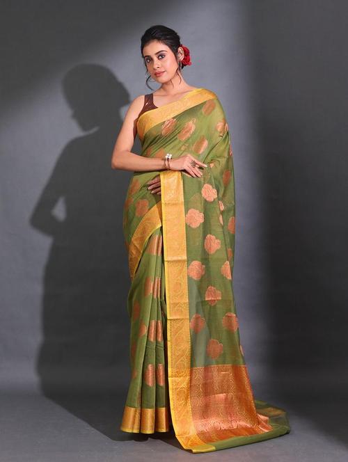 women self design bordered saree with blouse - 22044141 - Very Small Image - 1