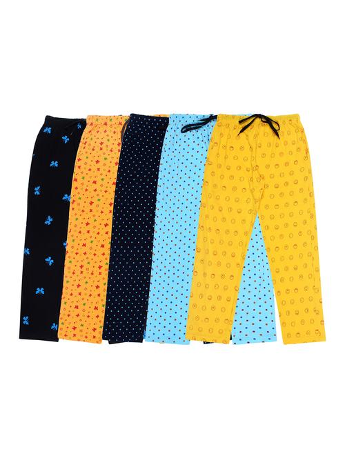 boys pack of 5 printed mid rise pyjamas - 22050677 - Very Small Image - 1