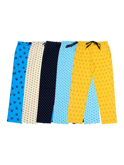 boys pack of 5 printed mid rise pyjamas - 22050678 - Very Small Image - 1