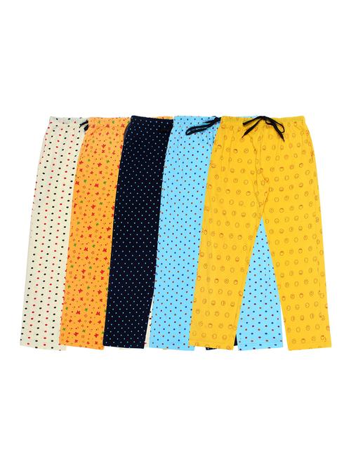 boys pack of 5 printed mid rise pyjamas - 22050682 - Very Small Image - 1