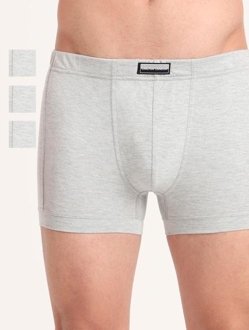 men pack of 3 solid mid rise trunks - 22051715 - Very Small Image - 1