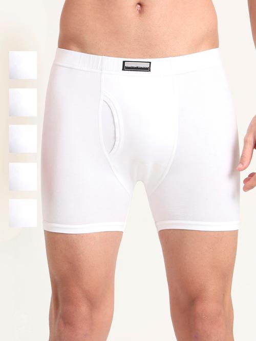 men pack of 5 solid mid rise trunks - 22051728 - Very Small Image - 1