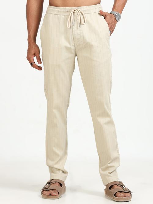 men solid mid rise straight fit chinos - 22052406 - Very Small Image - 1