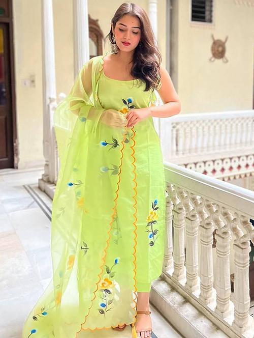 lemon sherbet viscose straight kurta - 22053807 - Very Small Image - 1