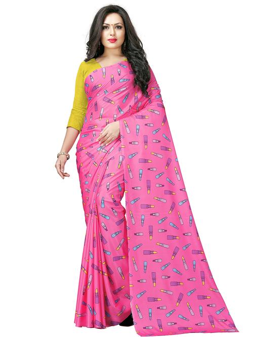 women printed casual wear saree with blouse - 22060381 - Very Small Image - 1