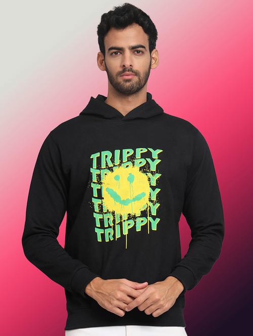 men printed long sleeve hooded sweatshirt - 22061696 - Very Small Image - 1