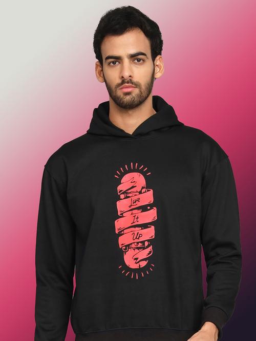 men printed long sleeve hooded sweatshirt - 22061722 - Very Small Image - 1