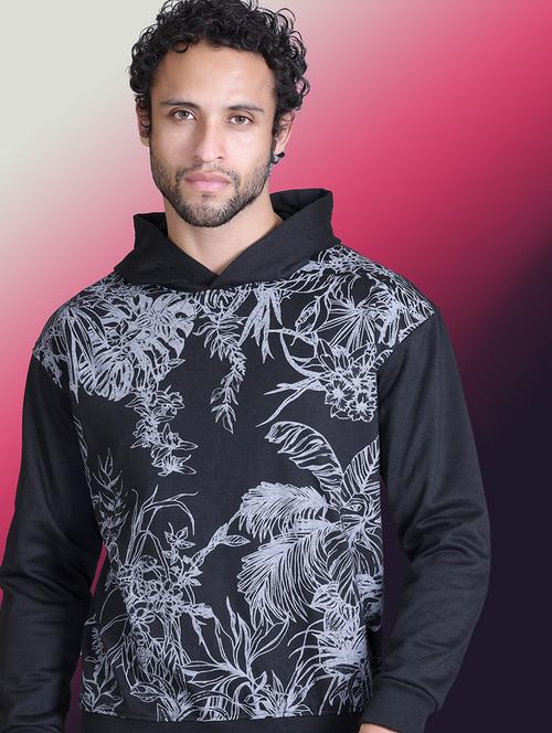men printed long sleeve hooded sweatshirt - 22061749 - Very Small Image - 1