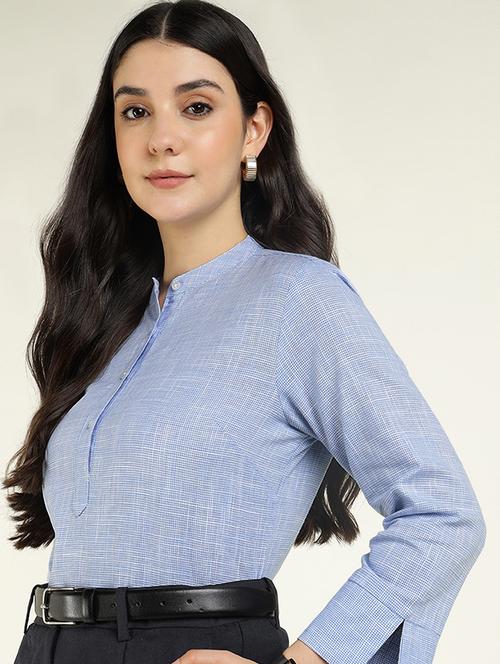 women printed long sleeve regular fit top - 22069456 - Very Small Image - 1