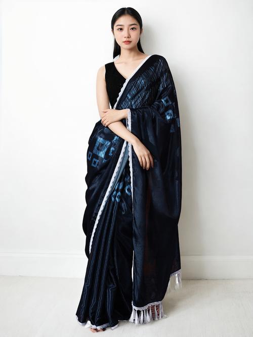 women printed casual wear saree with blouse - 22076105 - Very Small Image - 1