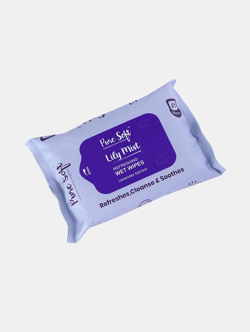 puresoft refreshing wipes lily mist 25's - 22092598 - Very Small Image - 1
