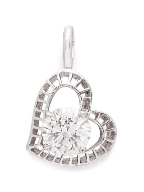silver heart pendant - 28342 - Very Small Image - 1