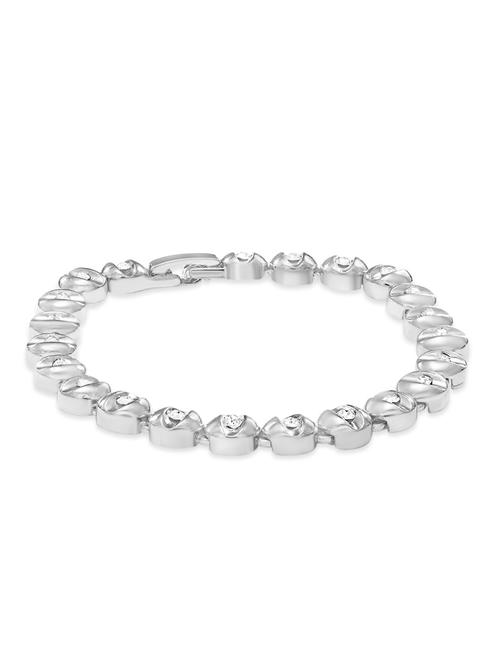 linked circular silver bracelet - 28375 - Very Small Image - 1