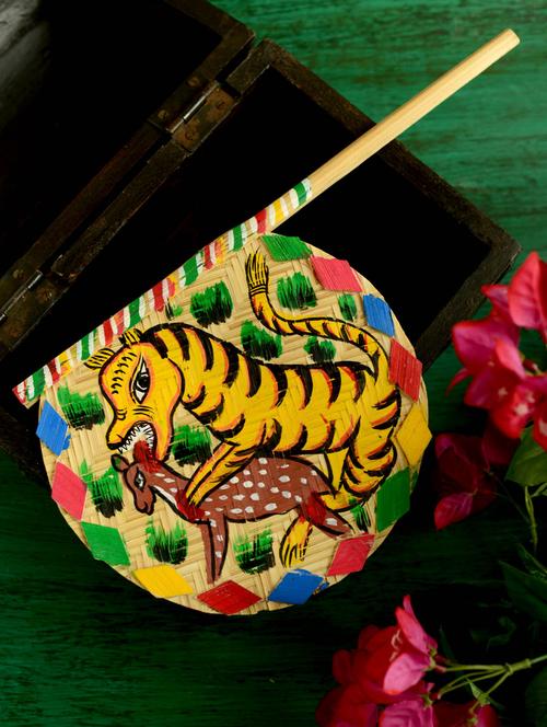 decorative fans with wildlife painting - 28765 - Very Small Image - 1
