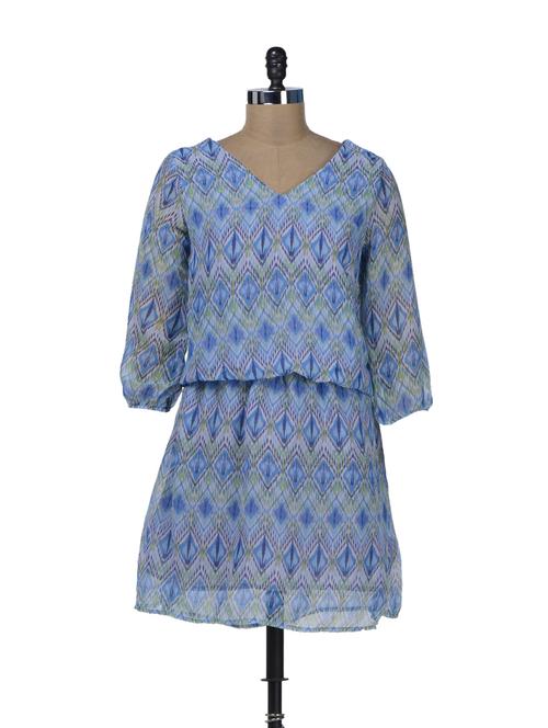 elegant turquoise dress - 29006 - Very Small Image - 1