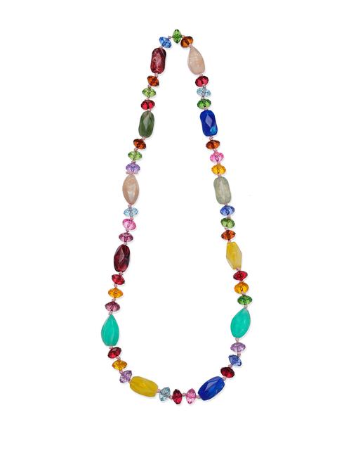 multi-coloured stone neckpiece - 31548 - Very Small Image - 1
