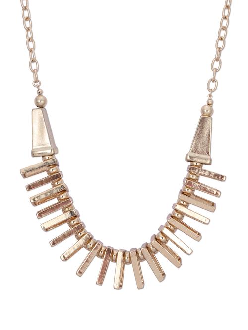 Trendy Gold Spiked Necklace - 32143 - Very Small Image - 1