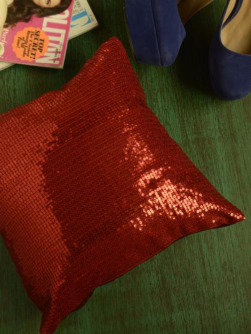 sequined cushion cover - 32936 - Very Small Image - 1
