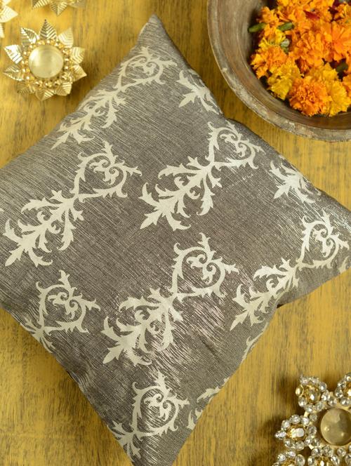 shimmering grey cushion cover - 32949 - Very Small Image - 1