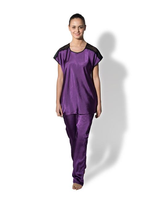 super soft satin night suit - 3936 - Very Small Image - 1