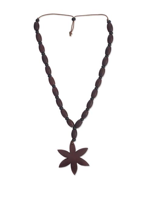 Beautiful Wooden Neckpiece - 41172 - Very Small Image - 1