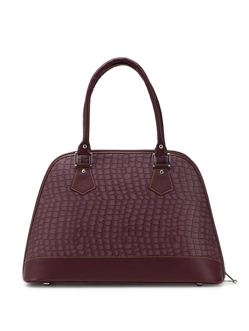 burgundy croco bag - 4178 - Very Small Image - 1