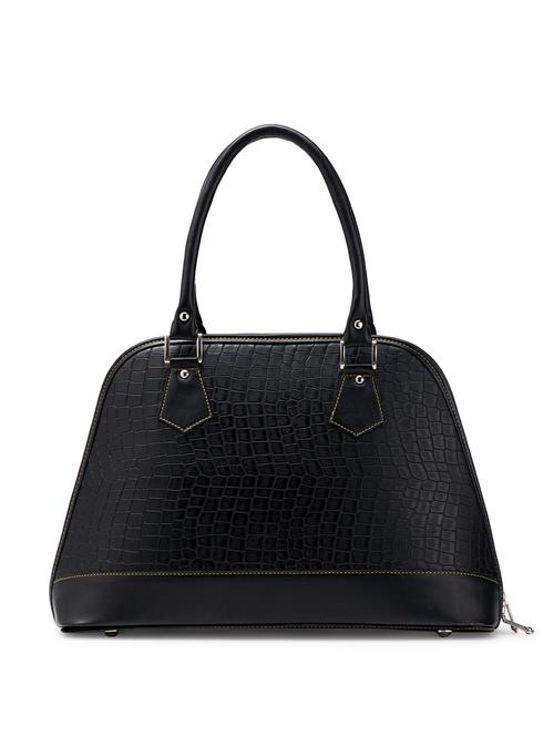 structured black croco bag - 4182 - Very Small Image - 1