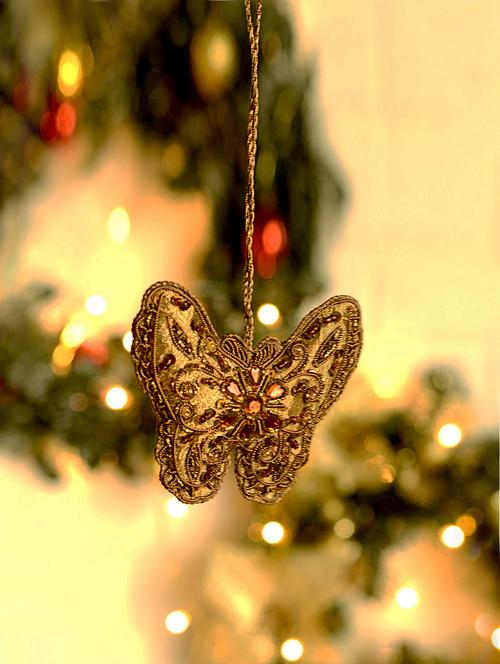 festive fabric butterfly decorative - 41846 - Very Small Image - 1