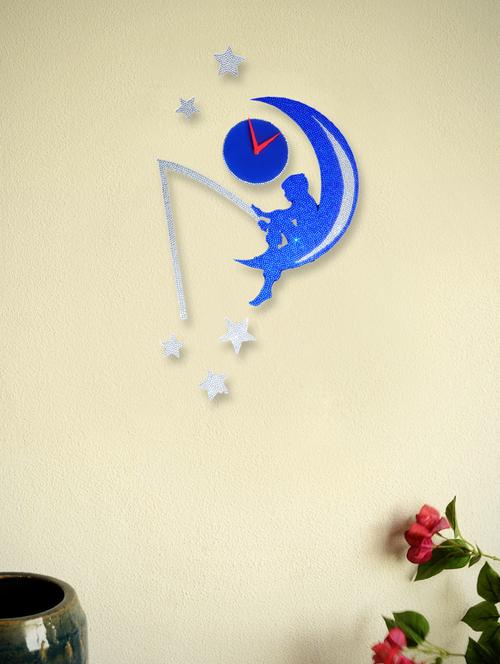fishing stars wall clock - 43171 - Very Small Image - 1