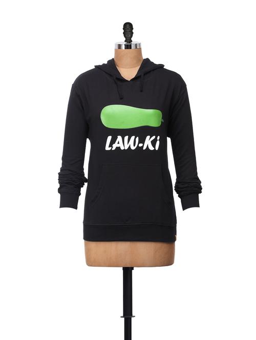 front pocket quirky hooded sweatshirt - 43883 - Very Small Image - 1