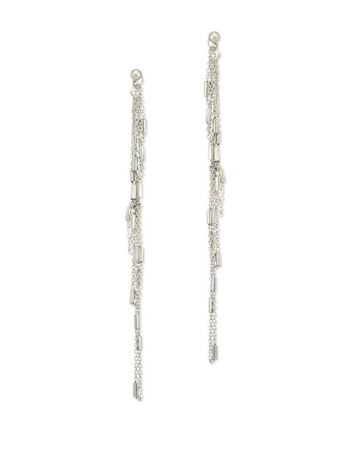 long silver danglers - 44509 - Very Small Image - 1
