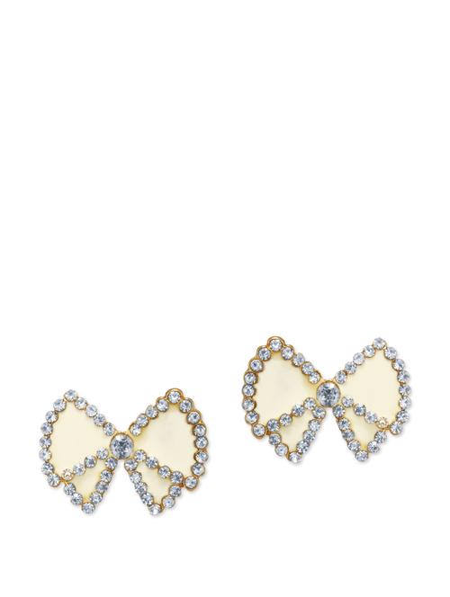 embellished ivory bow studs - 44543 - Very Small Image - 1