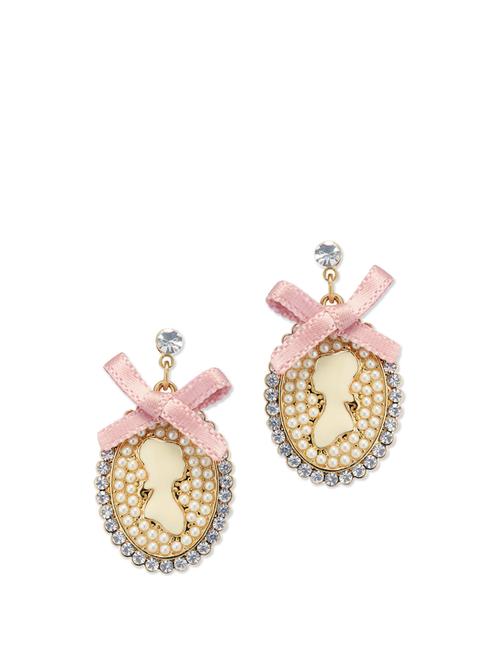 bow embellished oval studs - 44563 - Very Small Image - 1