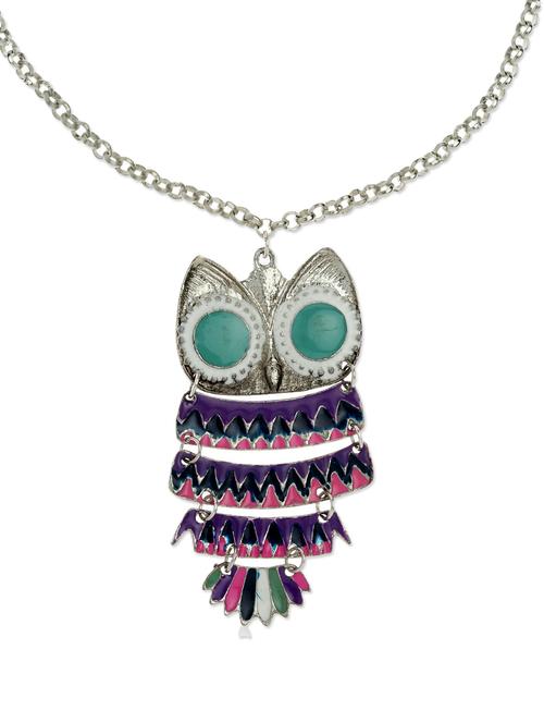 owl pendant with necklace - 44574 - Very Small Image - 1