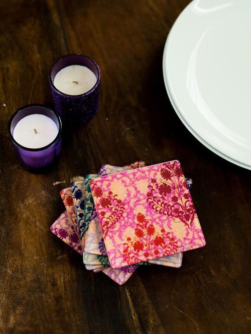 colour coats coasters set of 6 - 4503 - Very Small Image - 1