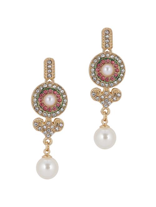 ruby embellished jhumkaas - 46108 - Very Small Image - 1