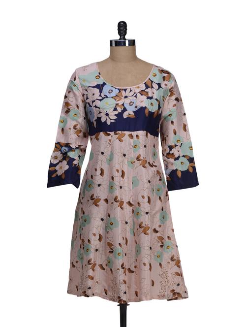 floral print anarkali kurta - 48675 - Very Small Image - 1