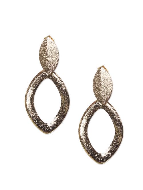 gold shine earrings - 48765 - Very Small Image - 1