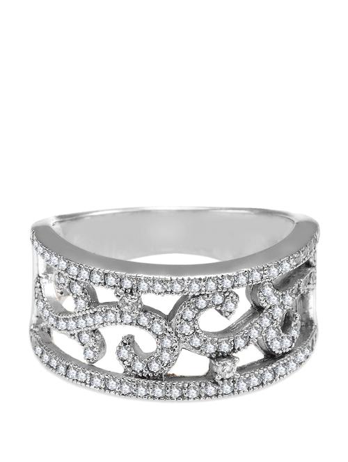 intricate diamonte ring - 48997 - Very Small Image - 1