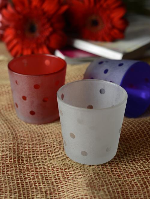 dotted tea-light holders- set of 3 - 49454 - Very Small Image - 1