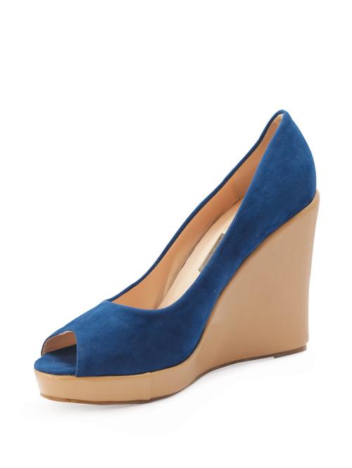 pheddies blue peep toe wedges - 54893 - Very Small Image - 1