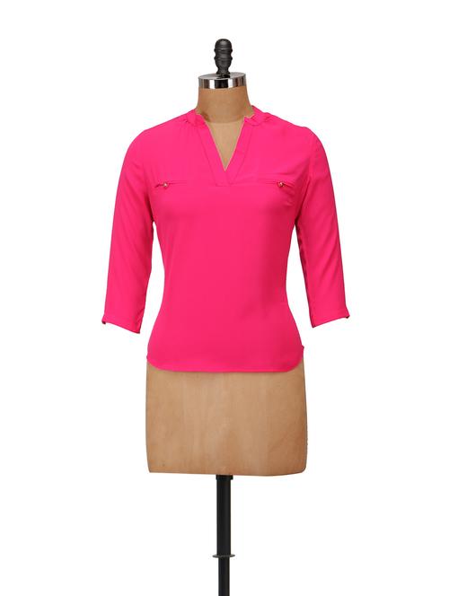 chic hot pink top - 55374 - Very Small Image - 1